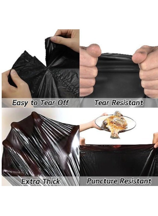 72 Pcs (5 Rolls)45x50 cm; Extra Thick & Strong Trash Bags Small Garbage Bags. - Image 5